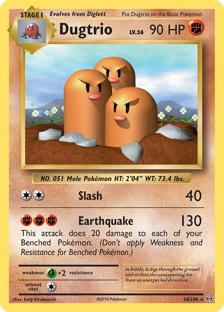 Dugtrio (56/108) [XY: Evolutions] | The Time Vault CA