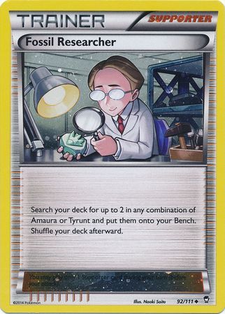 Fossil Researcher (92/111) (Cosmos Holo) [XY: Furious Fists] | The Time Vault CA