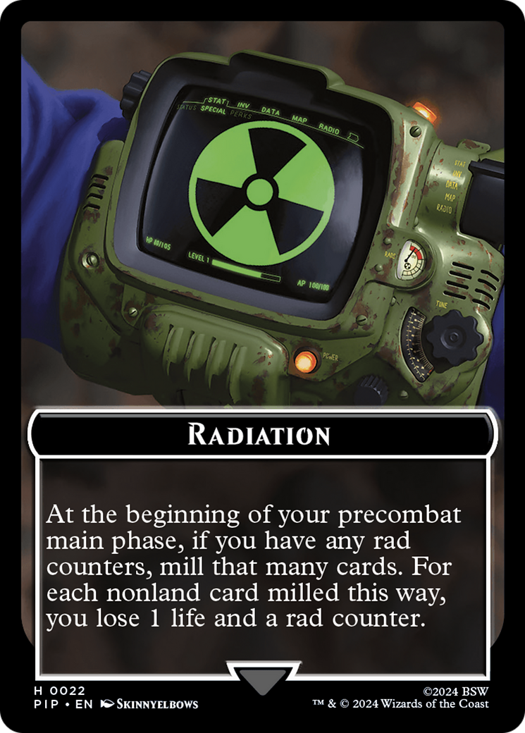 Radiation // Treasure (018) Double-Sided Token [Fallout Tokens] | The Time Vault CA