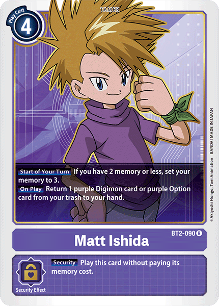 Matt Ishida [BT2-090] [Release Special Booster Ver.1.0] | The Time Vault CA