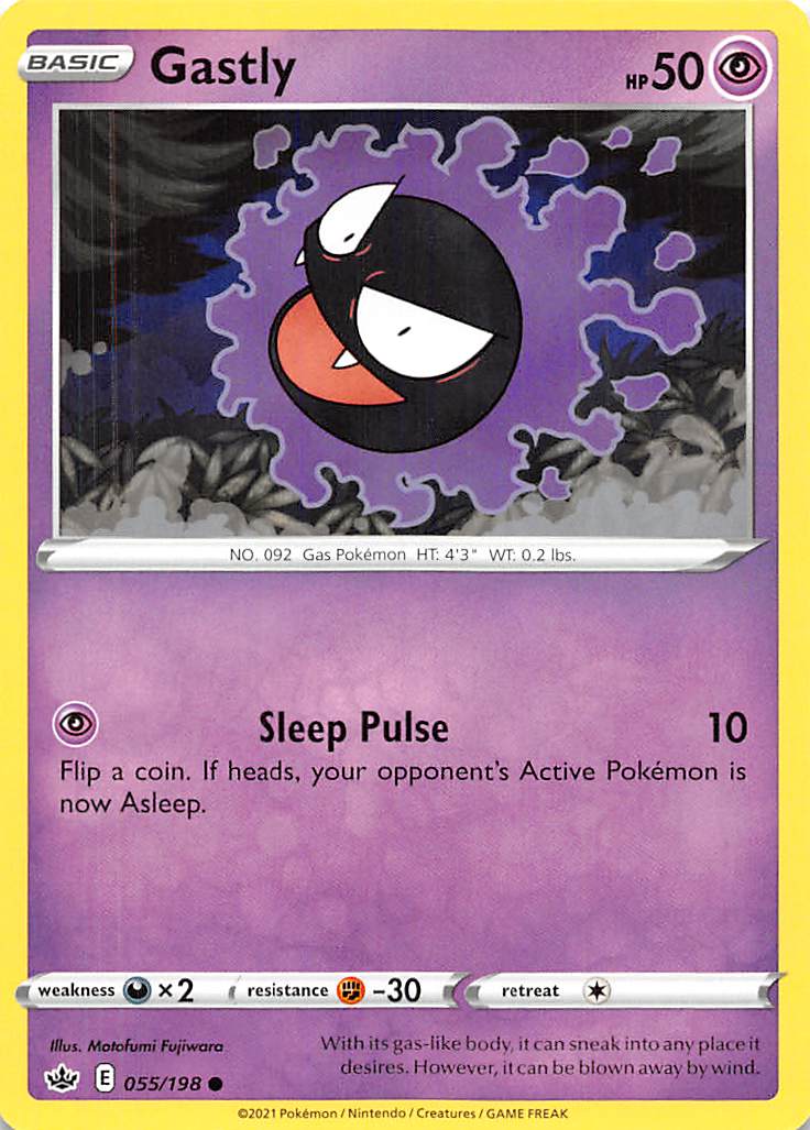 Gastly (055/198) [Sword & Shield: Chilling Reign] | The Time Vault CA