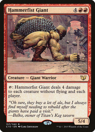 Hammerfist Giant [Commander 2015] | The Time Vault CA