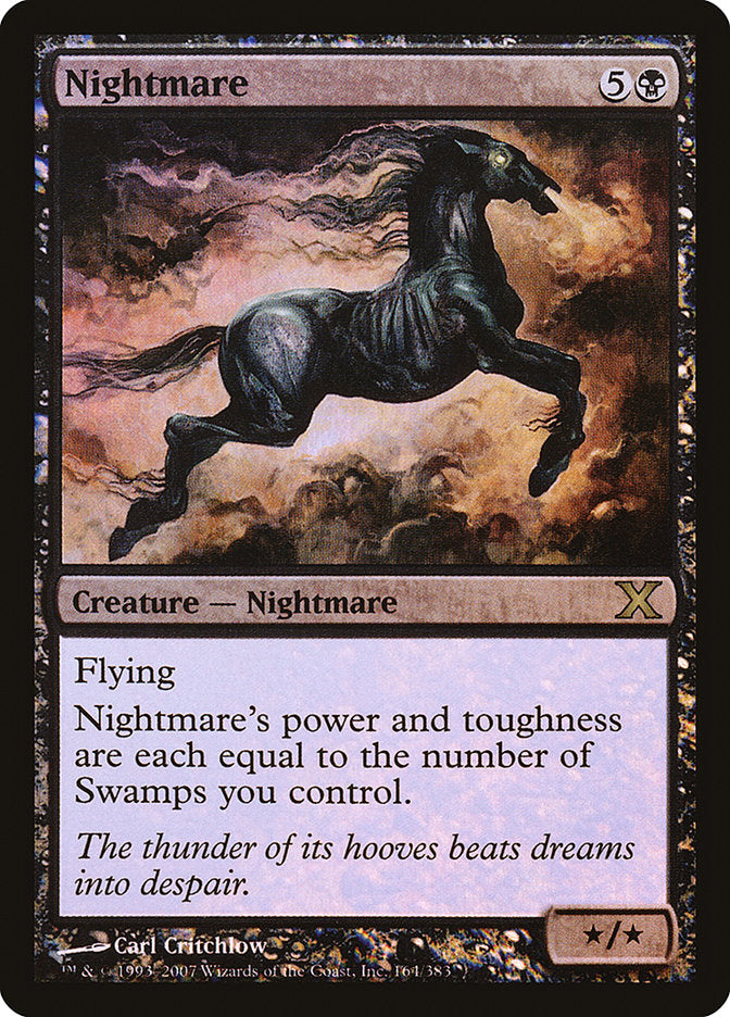 Nightmare (Premium Foil) [Tenth Edition] | The Time Vault CA