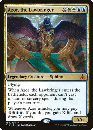 Azor, the Lawbringer [Rivals of Ixalan] | The Time Vault CA