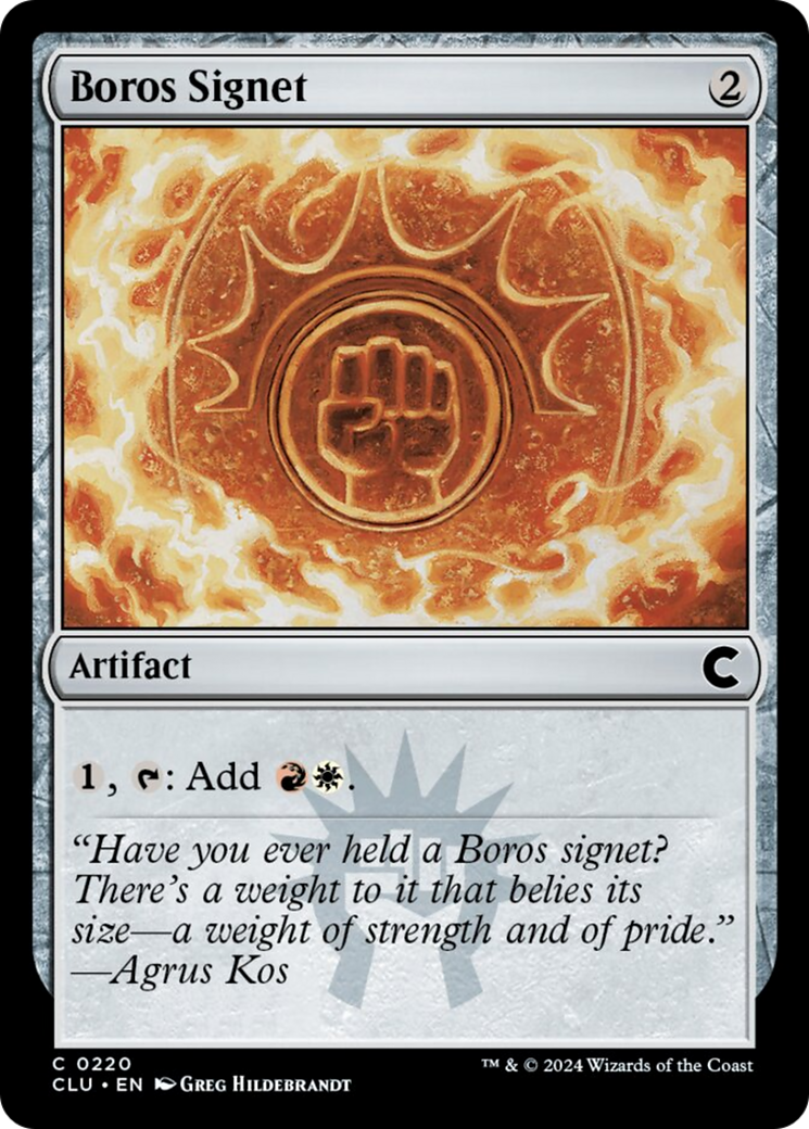 Boros Signet [Ravnica: Clue Edition] | The Time Vault CA