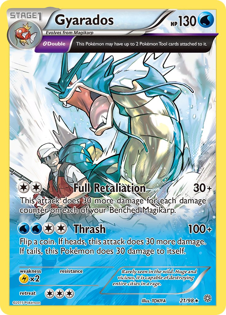 Gyarados (21/98) (Theme Deck Exclusive) [XY: Ancient Origins] | The Time Vault CA