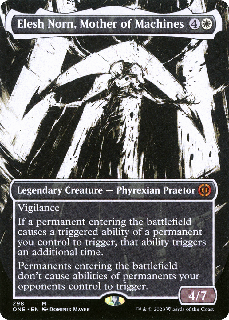 Elesh Norn, Mother of Machines (Borderless Ichor) [Phyrexia: All Will Be One] | The Time Vault CA