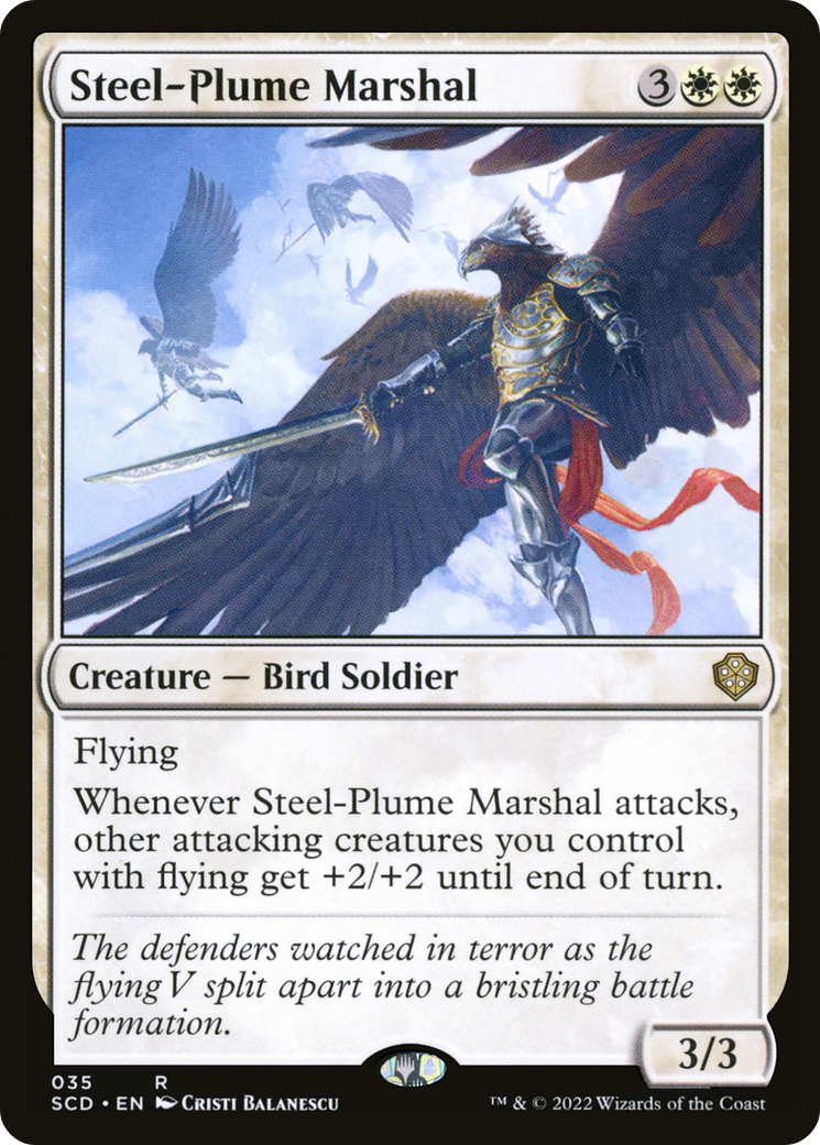 Steel-Plume Marshal [Starter Commander Decks] | The Time Vault CA