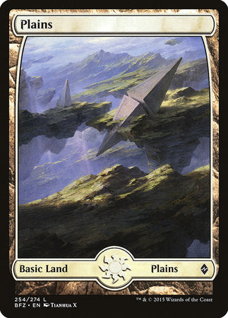 Plains (254) - Full Art [Battle for Zendikar] | The Time Vault CA