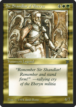 Sir Shandlar of Eberyn [Legends] | The Time Vault CA