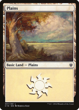 Plains (337) [Commander 2016] | The Time Vault CA