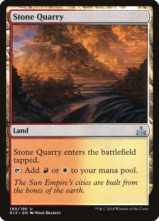 Stone Quarry [Rivals of Ixalan] | The Time Vault CA