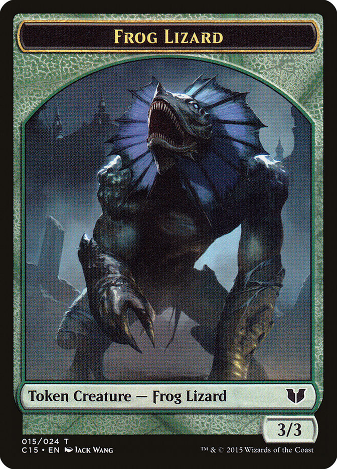 Frog Lizard // Germ Double-Sided Token [Commander 2015 Tokens] | The Time Vault CA