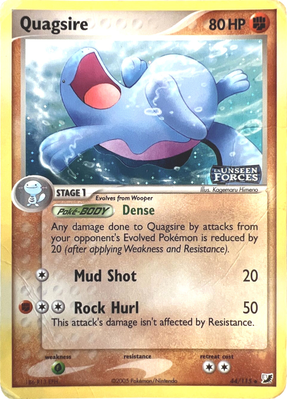 Quagsire (44/115) (Stamped) [EX: Unseen Forces] | The Time Vault CA