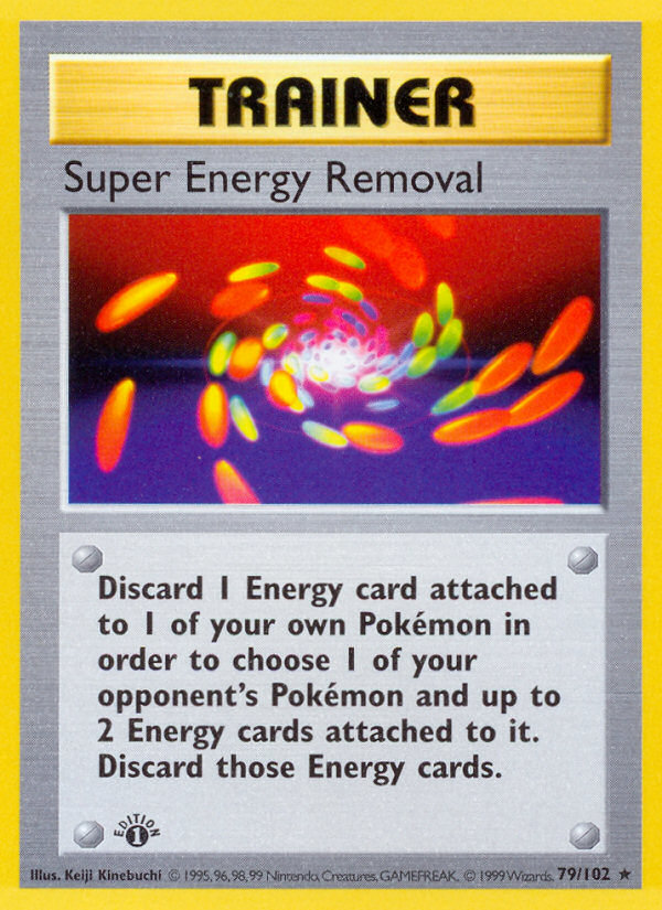 Super Energy Removal (79/102) (Shadowless) [Base Set 1st Edition] | The Time Vault CA