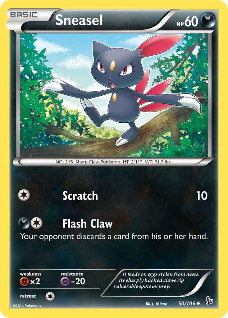 Sneasel (50/106) [XY: Flashfire] | The Time Vault CA