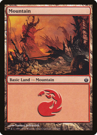Mountain (153) [Mirrodin Besieged] | The Time Vault CA