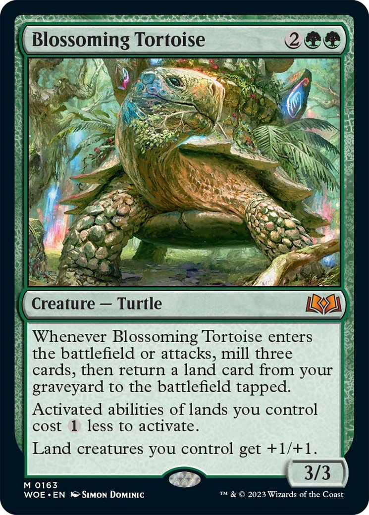 Blossoming Tortoise [Wilds of Eldraine] | The Time Vault CA