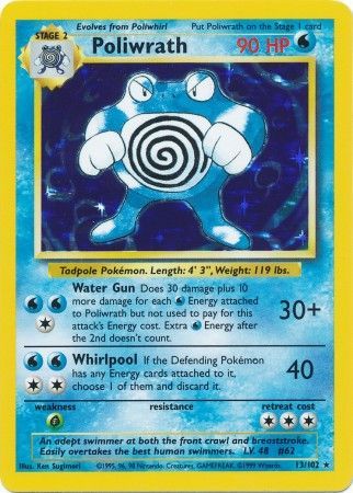 Poliwrath (13/102) [Base Set Unlimited] | The Time Vault CA