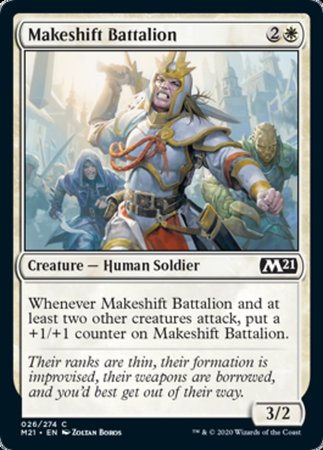 Makeshift Battalion [Core Set 2021] | The Time Vault CA