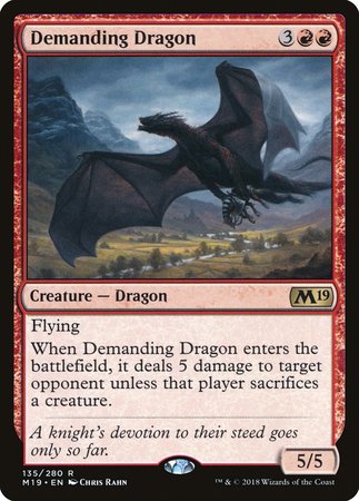 Demanding Dragon [Core Set 2019] | The Time Vault CA