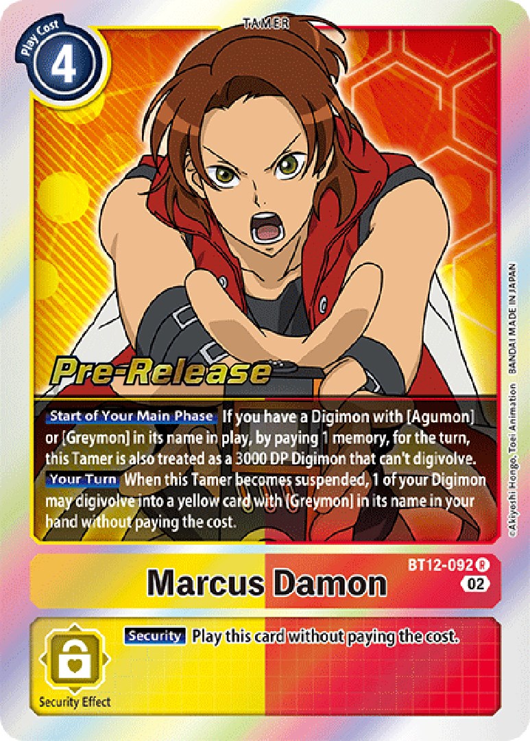 Marcus Damon [BT12-092] [Across Time Pre-Release Cards] | The Time Vault CA