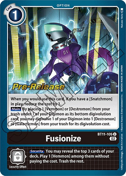 Fusionize [BT11-105] [Dimensional Phase Pre-Release Promos] | The Time Vault CA