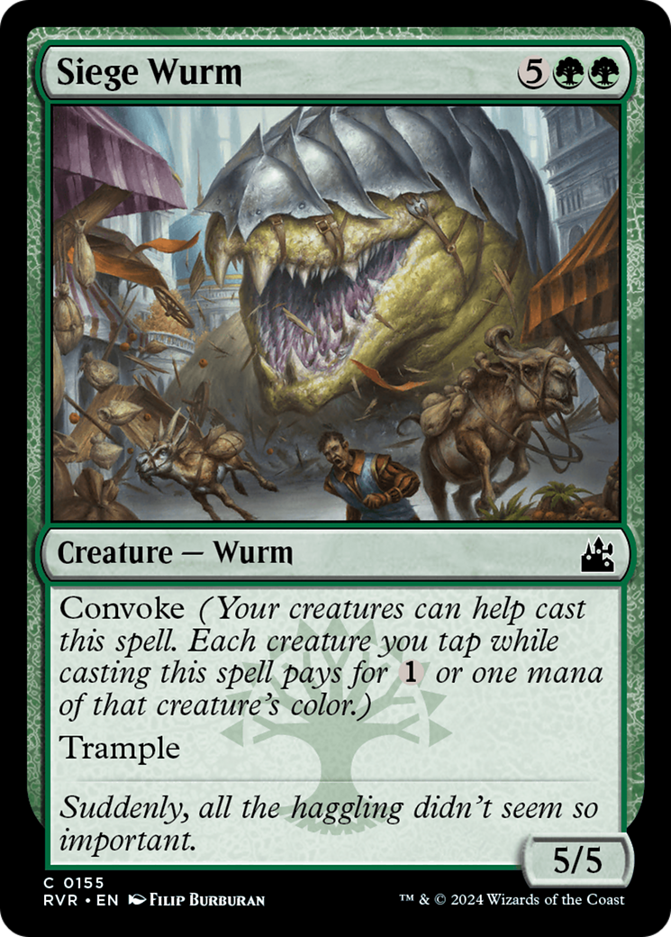 Siege Wurm [Ravnica Remastered] | The Time Vault CA