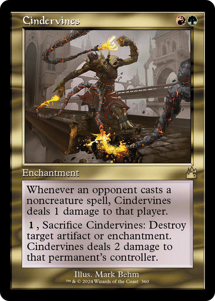 Cindervines (Retro Frame) [Ravnica Remastered] | The Time Vault CA