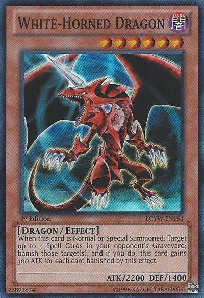 White-Horned Dragon (Redemption Replacement) [MDP2-EN006K] Rare | The Time Vault CA