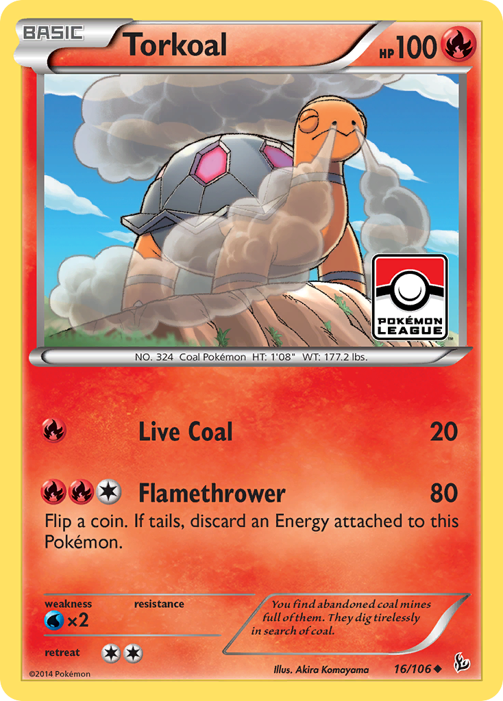 Torkoal (16/106) [XY: Flashfire] | The Time Vault CA