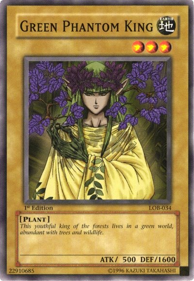 Green Phantom King [LOB-034] Common | The Time Vault CA