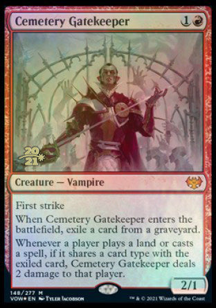 Cemetery Gatekeeper [Innistrad: Crimson Vow Prerelease Promos] | The Time Vault CA