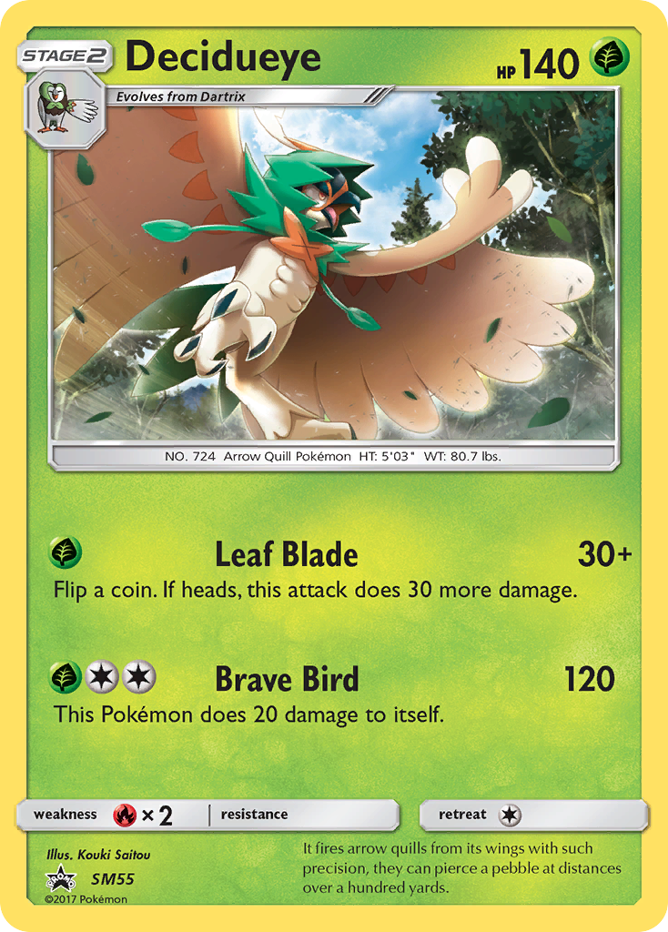 Decidueye (SM55) [Sun & Moon: Black Star Promos] | The Time Vault CA