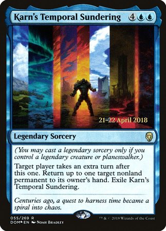 Karn's Temporal Sundering [Dominaria Promos] | The Time Vault CA