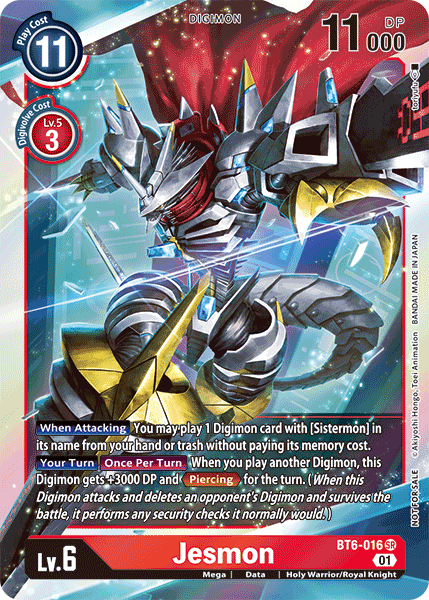 Jesmon [BT6-016] (Event Pack 2) [Promotional Cards] | The Time Vault CA