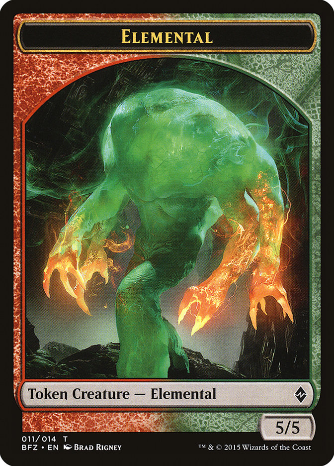 Elemental (011/014) [Battle for Zendikar Tokens] | The Time Vault CA