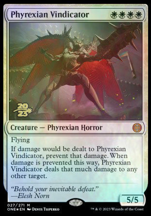 Phyrexian Vindicator [Phyrexia: All Will Be One Prerelease Promos] | The Time Vault CA