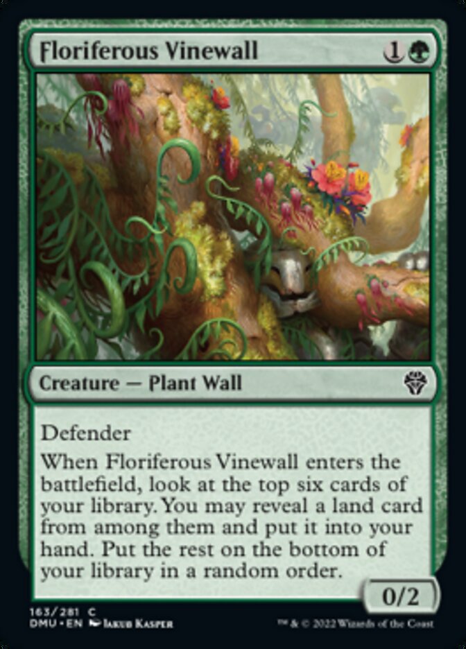 Floriferous Vinewall [Dominaria United] | The Time Vault CA