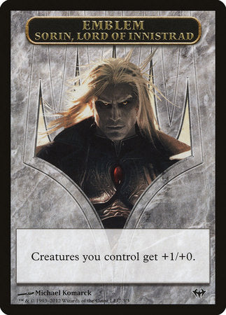 Emblem - Sorin, Lord of Innistrad [Dark Ascension Tokens] | The Time Vault CA
