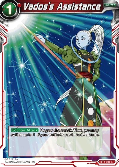 Vados's Assistance (Reprint) (BT1-025) [Battle Evolution Booster] | The Time Vault CA