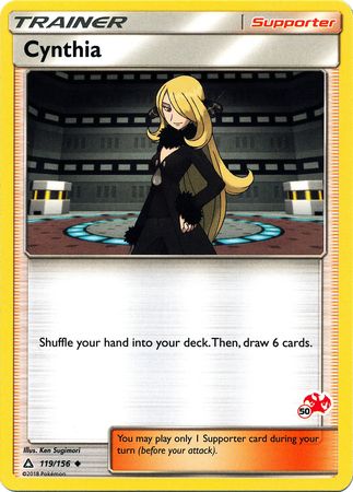 Cynthia (119/156) (Charizard Stamp #50) [Battle Academy 2020] | The Time Vault CA