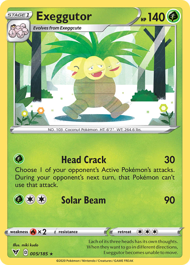 Exeggutor (005/185) [Sword & Shield: Vivid Voltage] | The Time Vault CA