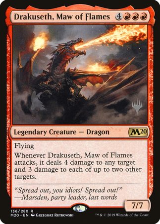 Drakuseth, Maw of Flames [Core Set 2020 Promos] | The Time Vault CA