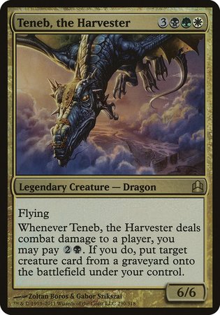 Teneb, the Harvester (Oversized) [Commander 2011 Oversized] | The Time Vault CA