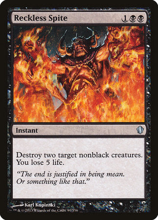 Reckless Spite [Commander 2013] | The Time Vault CA