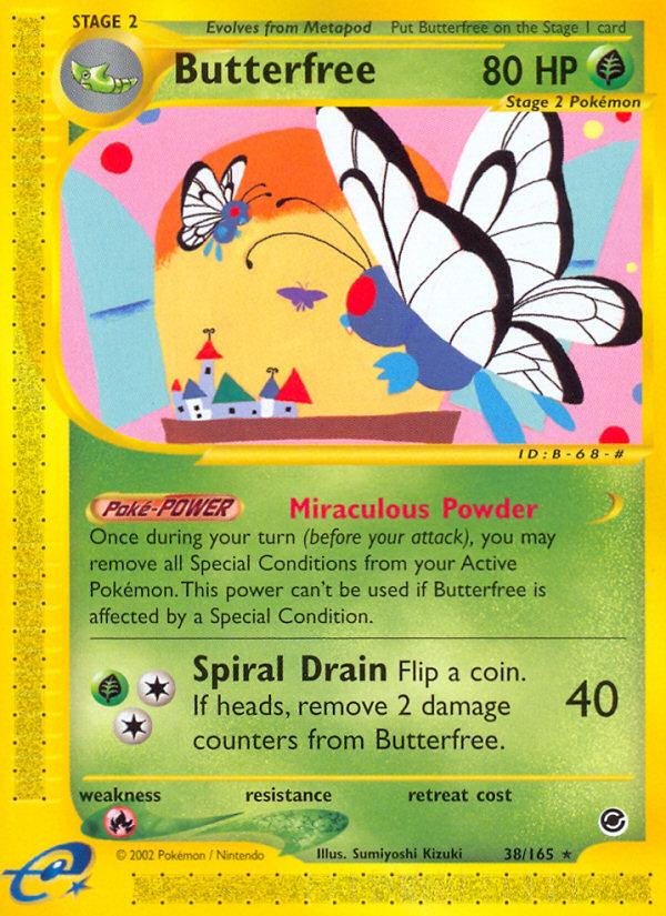 Butterfree (38/165) [Expedition: Base Set] | The Time Vault CA