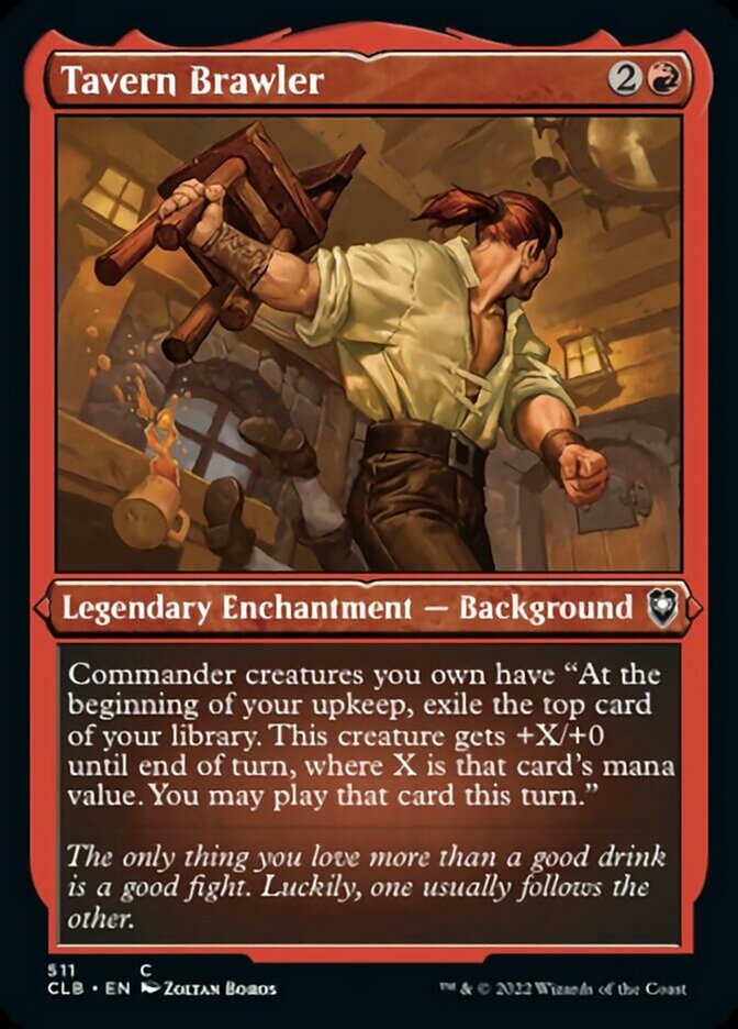 Tavern Brawler (Foil Etched) [Commander Legends: Battle for Baldur's Gate] | The Time Vault CA