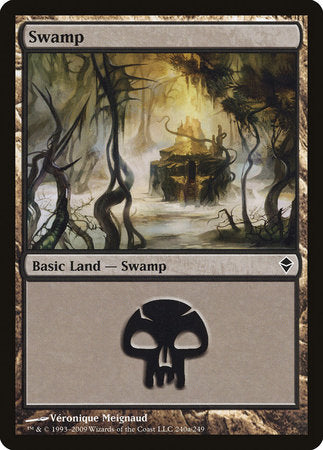 Swamp (240a) [Zendikar] | The Time Vault CA