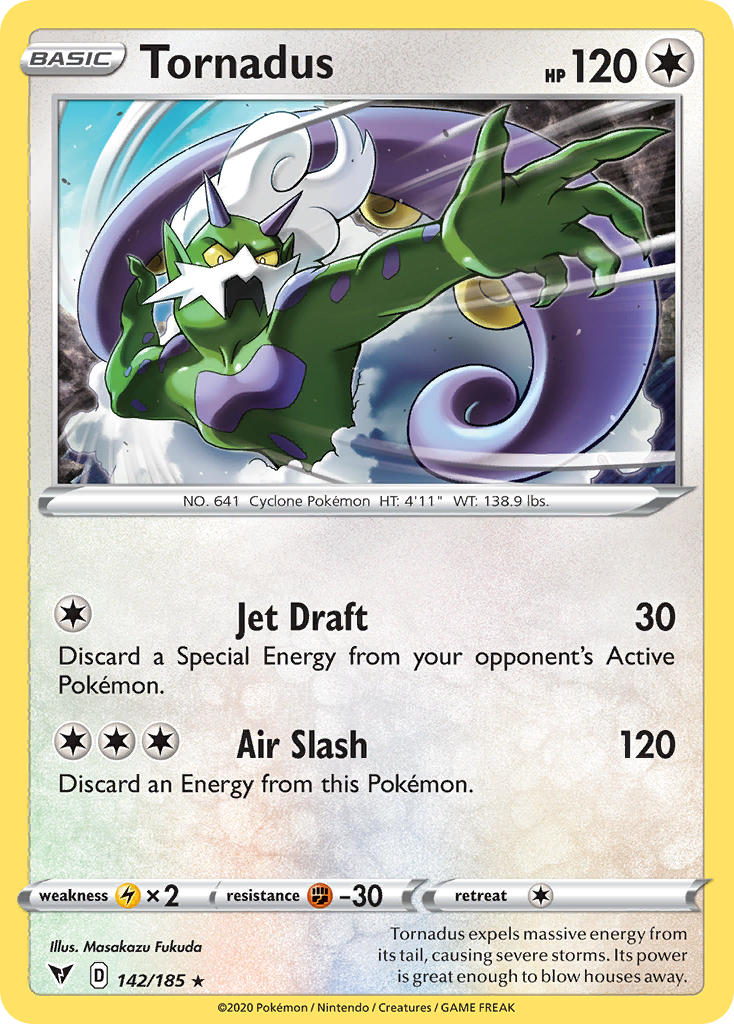 Tornadus (142/185) [Sword & Shield: Vivid Voltage] | The Time Vault CA